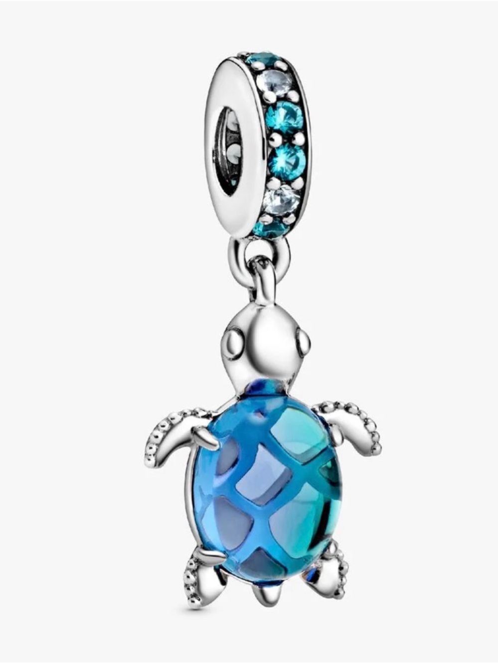 Pandora Murano Glass Sea Turtle Dangle Charm
Sterling silver